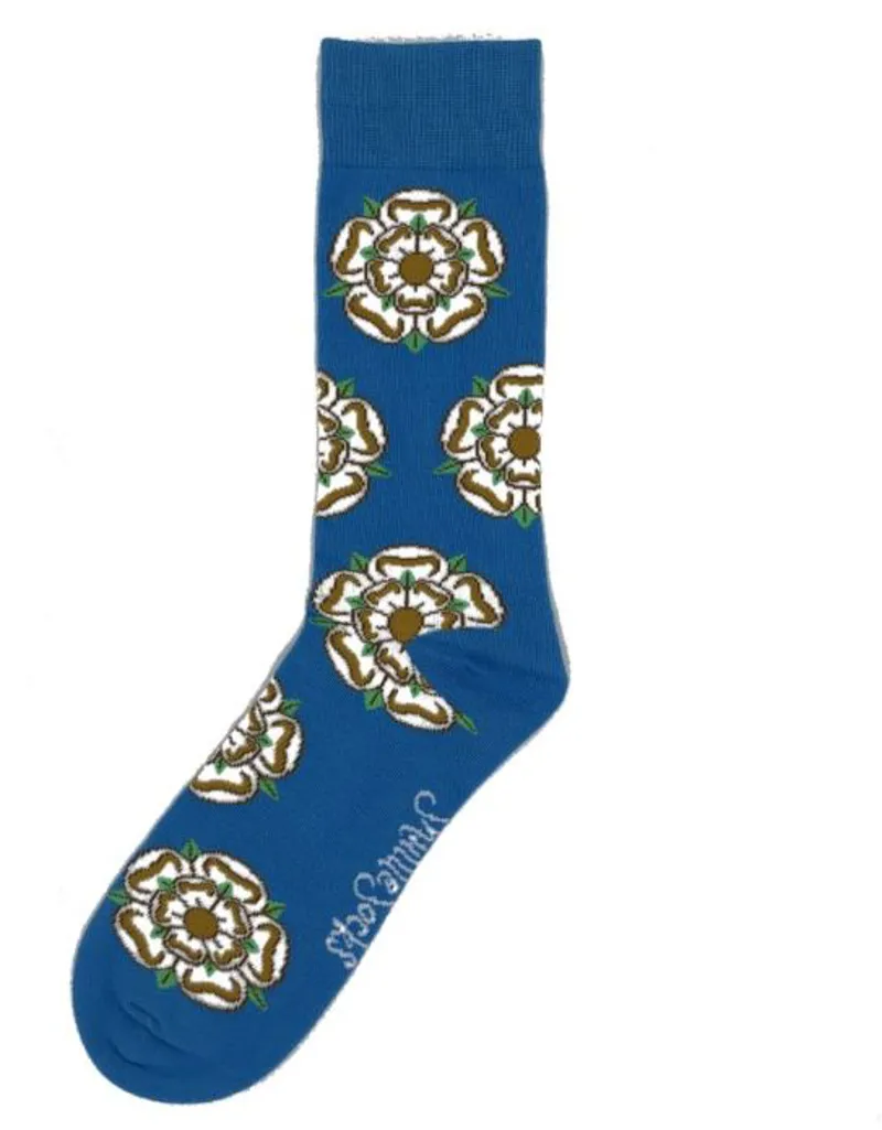 ShuttleSocks Adult Yorkshire Rose Socks - Blue